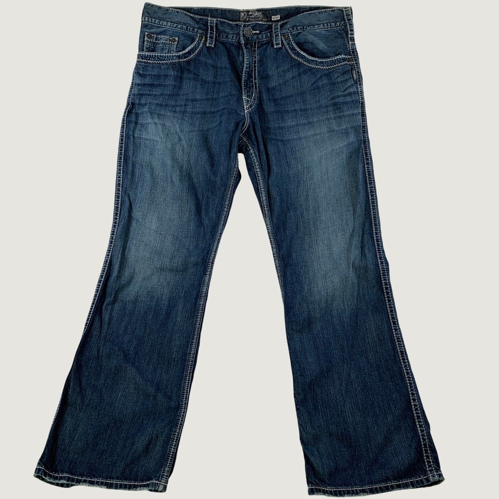 Silver Jeans Co. ZAC Bootcut Jeans Men's‎ 40x32 Blue Relaxed Fit Denim Cotton